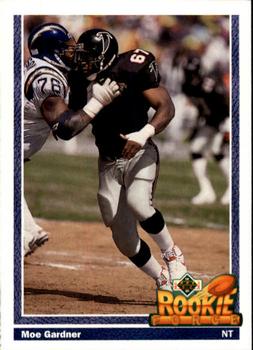 Moe Gardner Atlanta Falcons 1991 Upper Deck NFL Rookie Card - Rookie Force #633